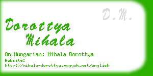 dorottya mihala business card